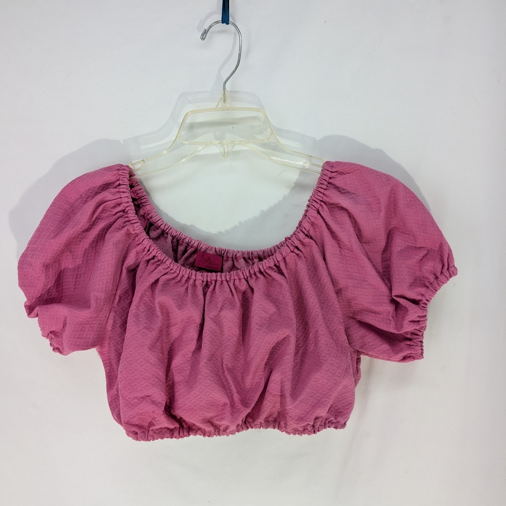Vintage Jami Original Custom Pink Dyed Poof Crop Top, Very West Side Story